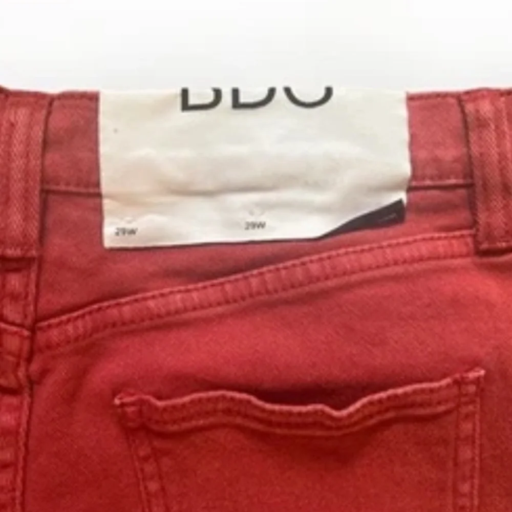 Urban Outfitters BDG Girlfriend Monochrome High-Rise Jean Women’s Size 29 - Red